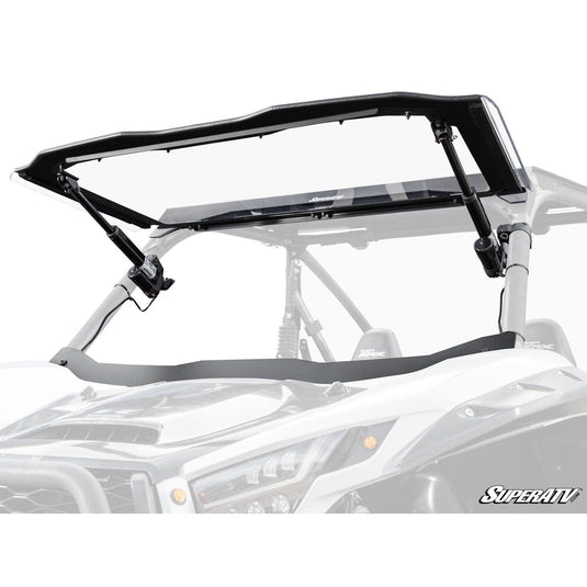 SuperATV Kawasaki Teryx KRX 1000 MaxDrive Power Flip Windshield PFWS-K-KRX-70