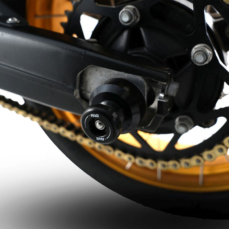 Load image into Gallery viewer, R&amp;G Racing Black Spindle Sliders For 2024-2024 BMW F900GS
