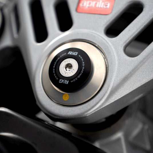 R&G Racing Black Top Yoke Cap For 2024-2025 Aprilia RS457