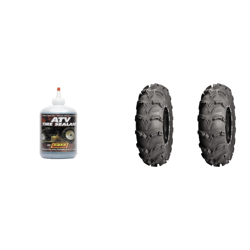 Load image into Gallery viewer, Set of 2 ITP Mud Lite XL Front/Rear Tires 26x10-12 6-ply with QUADBOSS Sealant
