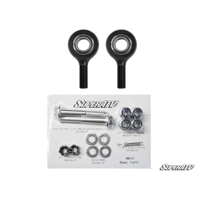 SuperATV Can-Am Maverick X3 Heavy-Duty Tie Rod End Replacement Kit TRE-RP-004