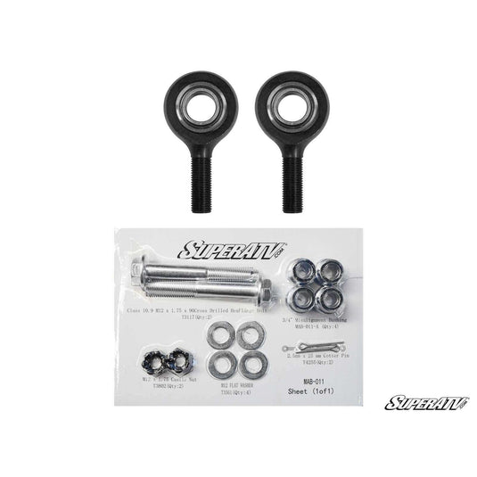 SuperATV Can-Am Maverick X3 Heavy-Duty Tie Rod End Replacement Kit TRE-RP-004