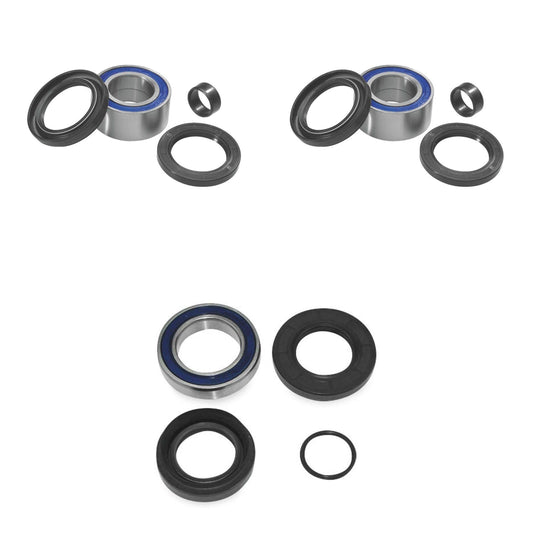 QUADBOSS Front and Rear Wheel Bearing Kits for Honda TRX420 FPE 2011-2013