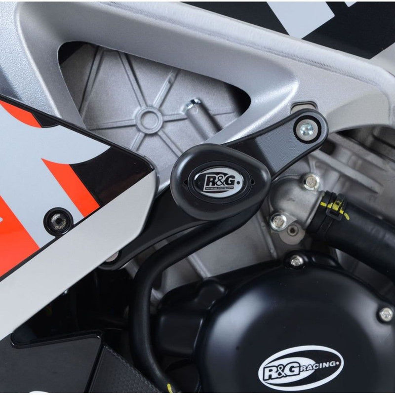 Load image into Gallery viewer, R&amp;G Racing Black Aero Style Crash Protection Bobbins For 2019-2020 Aprilia RSV4 1100 Factory
