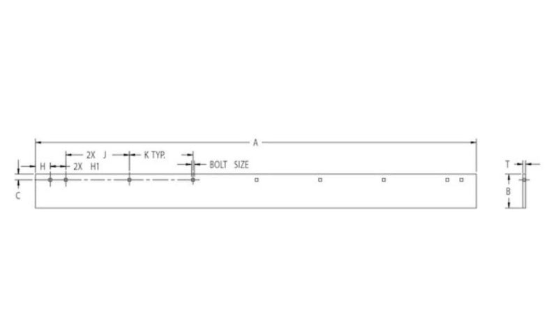 Load image into Gallery viewer, SAM Cutting Edge 1/2 X 6 X 108 Inch-High Carbon Steel-Replaces OEM #40698/63990, Rigid Hitch #RCE-PP9
