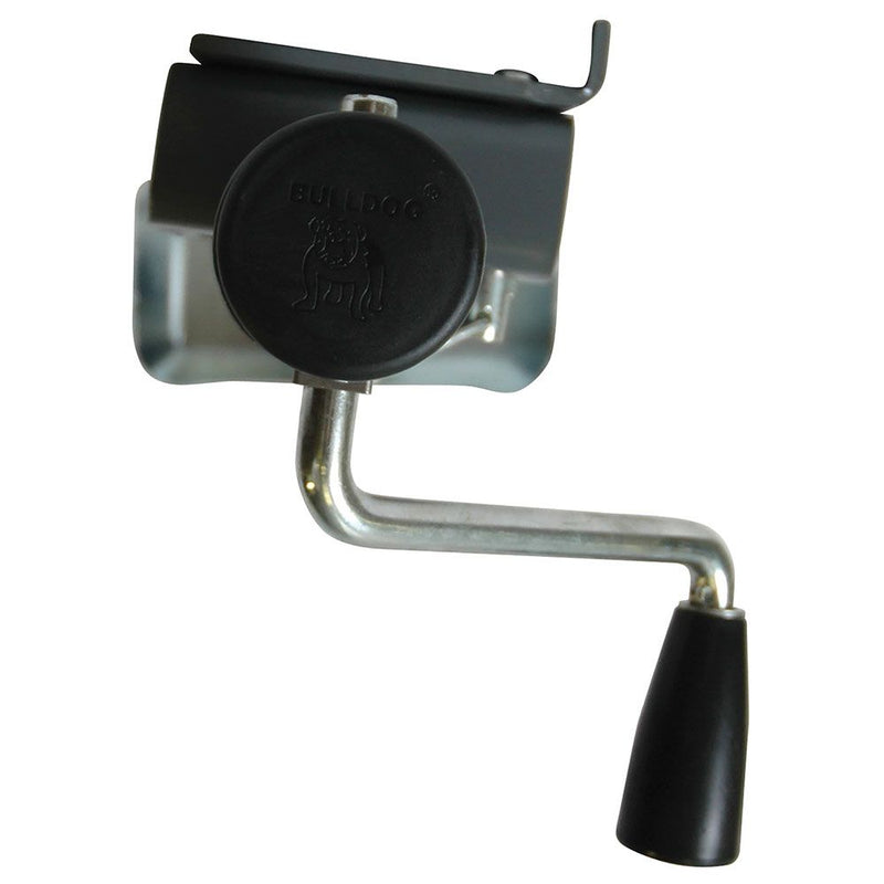 Load image into Gallery viewer, Bulldog Round Trailer Jack, Side Mount, 2,000 lbs. Lift Capacity, Side Wind, Weld-On, 10 in. Travel
