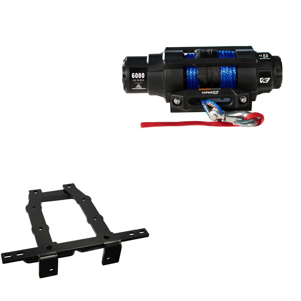 Viper 6000lbs V3 Winch Blue Rope With Mount For Honda Foreman 500 2012-2013