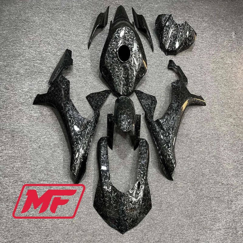 Load image into Gallery viewer, Monster Fairings Full Kit Yamaha R1 15-19 Forged Carbon Fiber Style + Windshield + Gas Tank Cover
