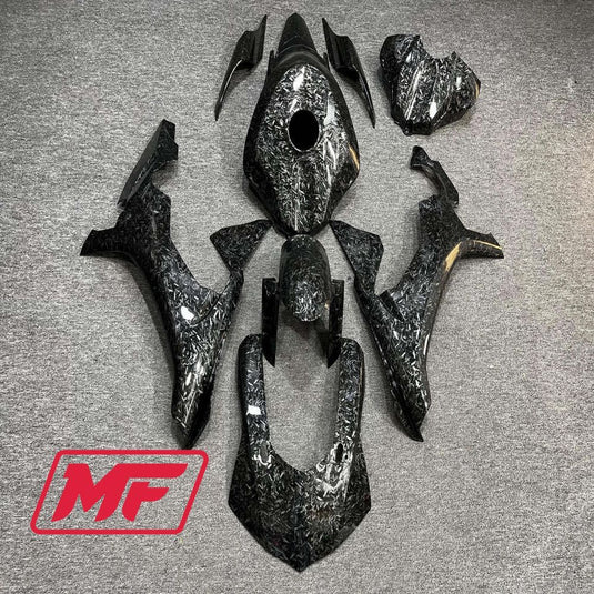 Monster Fairings Full Kit Yamaha R1 15-19 Forged Carbon Fiber Style + Windshield + Gas Tank Cover