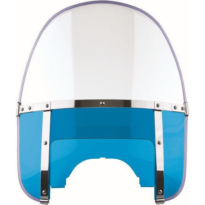 Load image into Gallery viewer, National Cycle Clear Beaded Heavy Duty Windshield, Blue With Mount Kit, Tapered Forks
