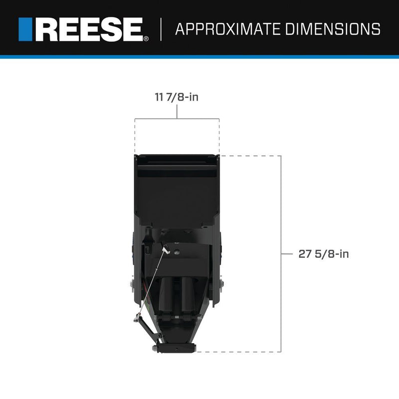 Load image into Gallery viewer, Reeese Goose Box 5th Wheel Pin Box, Air Ride 22,500 lbs. Capacity, Fits Lippert (1621, 1716, 0719, Rhino), Fabex PB 600 Series Bolt Patterns
