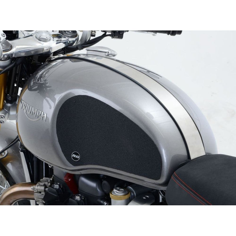 Load image into Gallery viewer, R&amp;G Racing Black Tank Traction Grip For 2016-2018 Triumph Thruxton 1200 R
