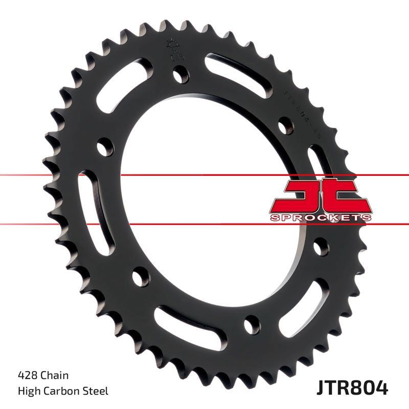 Load image into Gallery viewer, JT Sprockets Rear Steel Sprocket 45 Tooth 45T 428 Chain For Suzuki SP100 D 1983 JTR804.45
