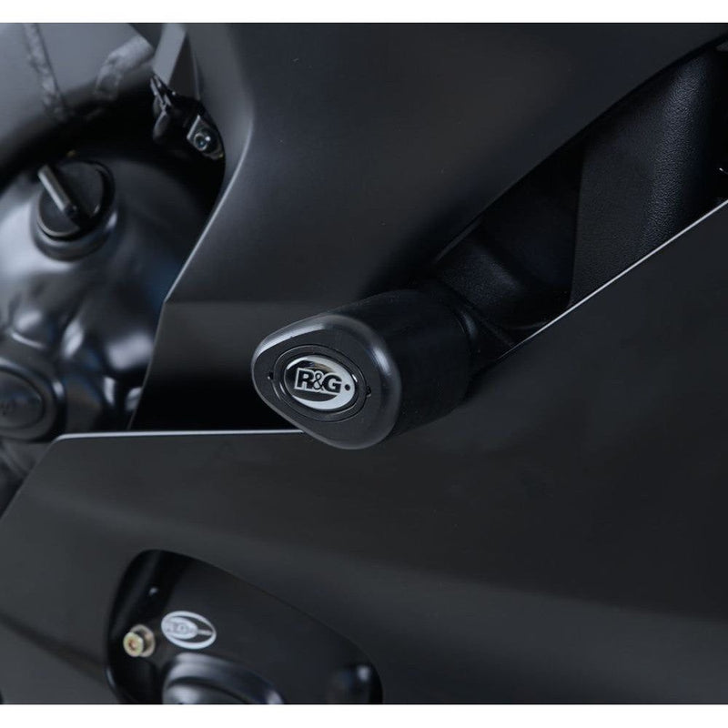 Load image into Gallery viewer, R&amp;G Racing White Aero Style Crash Protection Bobbins For 2017-2020 Yamaha YZF R6
