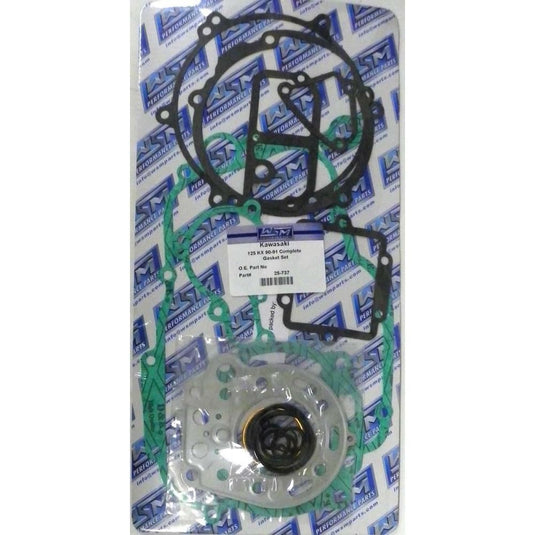 WSM Complete Gasket Kit For Kawasaki 125 KX 90-91 25-737