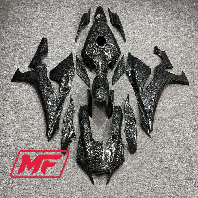 Monster Fairings Full Kit Yamaha R1 20-23 Forged Carbon Fiber Style + Windshield + Gas Tank Cover