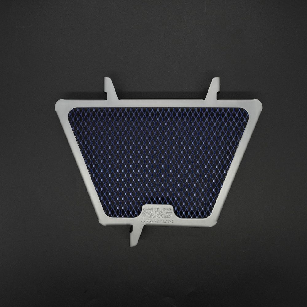R&G Racing Titanium Racing Oil Cooler Guard For 2019-2024 Aprilia RSV4 1100 Factory