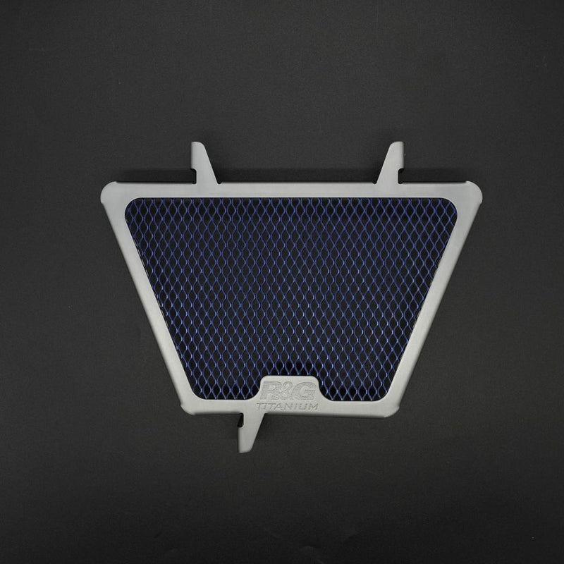 Load image into Gallery viewer, R&amp;G Racing Titanium Racing Oil Cooler Guard For 2019-2024 Aprilia RSV4 1100 Factory
