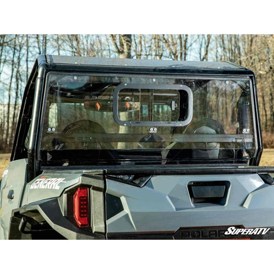 SuperATV Polaris General 1000 Sliding Rear Windshield RWS-P-GEN-SGW-76