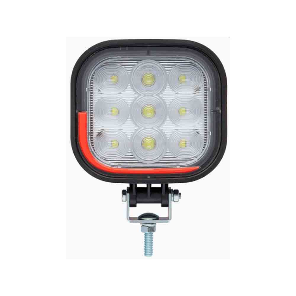 Opti-Brite Square LED Wide Angle Flood Beam Work Light - 12-24 Volt