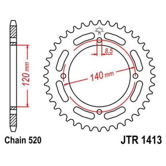 Front & Rear Steel Sprocket Kit for ATV/UTV KAWASAKI KXF250A Tecate 4 1987-1988