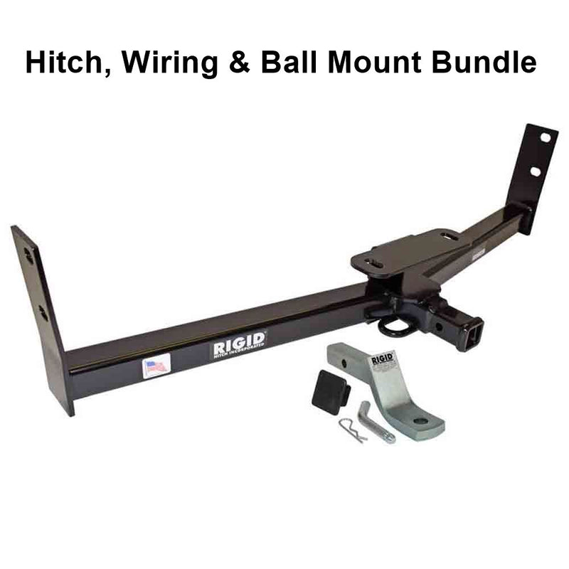 Load image into Gallery viewer, Rigid Hitch R3-0867-3KBW Class III 2 Inch Receiver Trailer Hitch Bundle - Includes Ball Mount and Custom Wiring Harness - fits 2010-2017 Chevy Equinox, GMC Terrain
