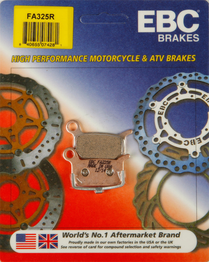 Load image into Gallery viewer, EBC 1 Pair HH Sintered Superbike Brake Pads MPN FA325R
