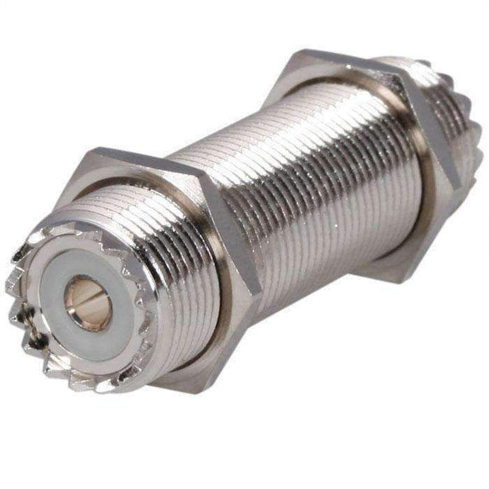 Rugged Radios Female to Female UHF Bulkhead Connector UHF-BULKHEAD