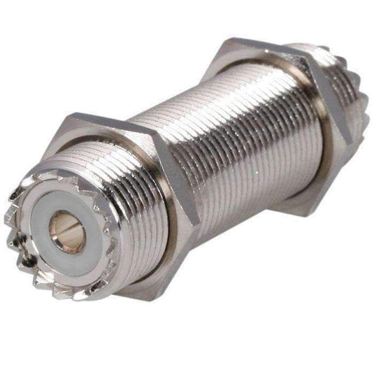 Rugged Radios Female to Female UHF Bulkhead Connector UHF-BULKHEAD