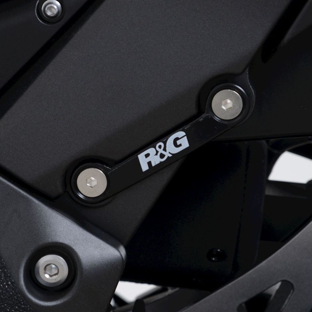 R&G Racing Black Footrest Delete Blanking Plates LHS For 2022-2024 Kawasaki KLR650