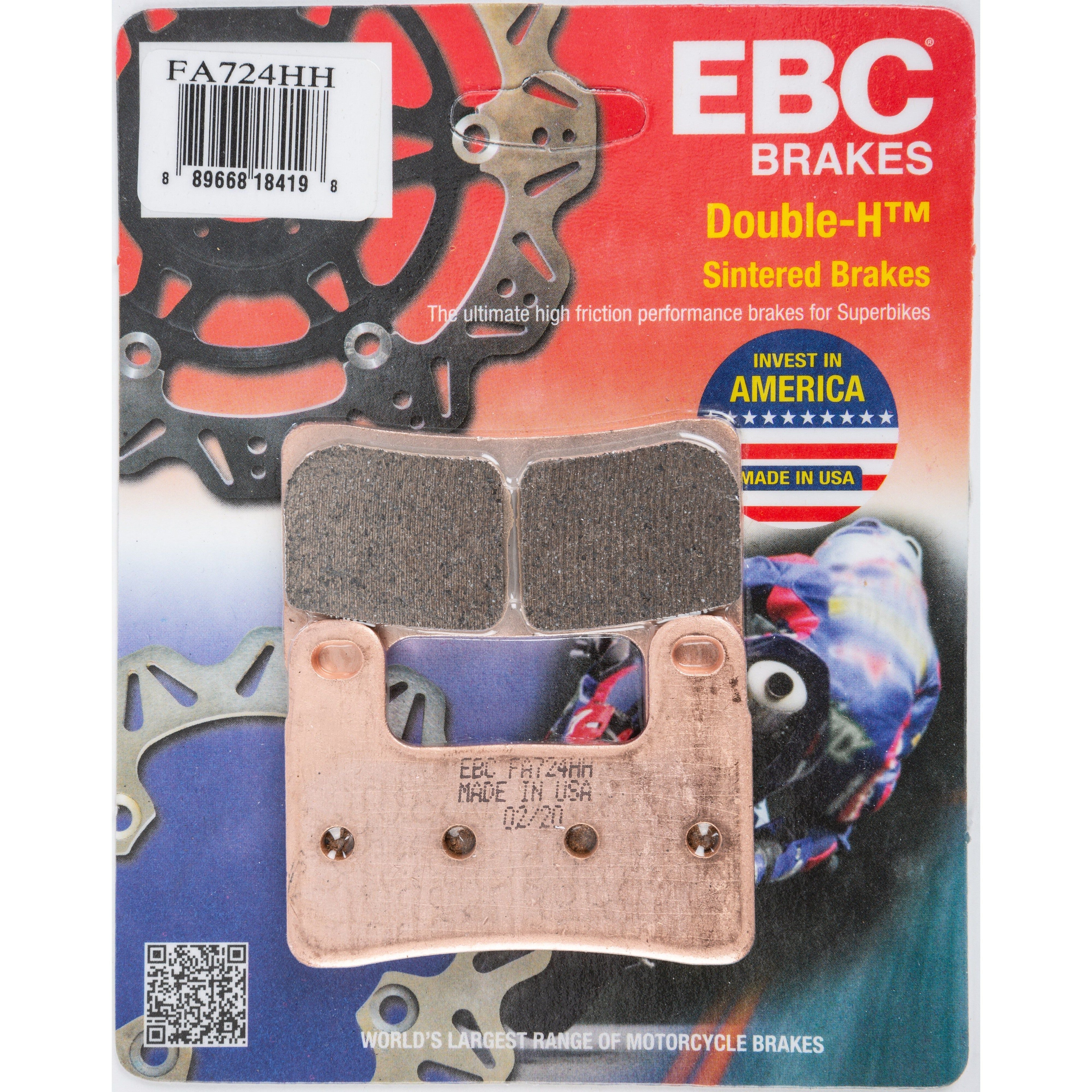 EBC 1 Pair Sintered HH Race Formula Brake Pads MPN FA724HH