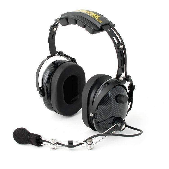 Rugged Radios H22 Over the Head (OTH) Headset for 2-Way Radios - Black Carbon Fiber H22-CF
