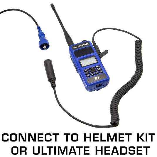 Rugged Radios OFFROAD Headset / Helmet Coil Cord Cable for Rugged Radios and Kenwood Radios CC-5R-OFF