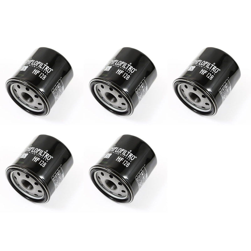 Load image into Gallery viewer, Set of 5 Hi Flo Oil Filter HF128 For Kawasaki Mule Models 1991-2014

