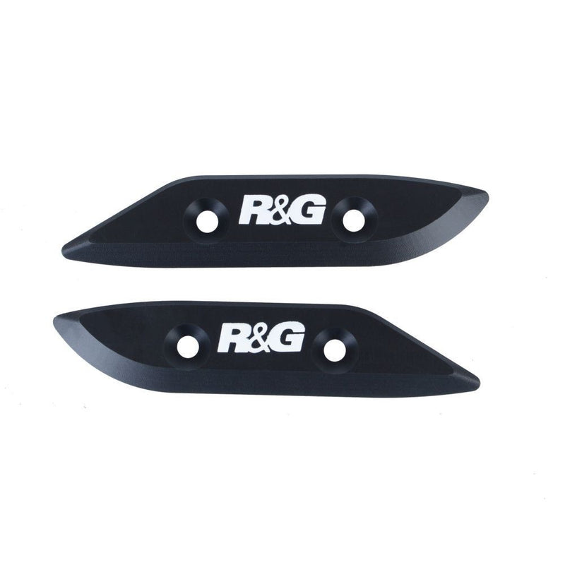 Load image into Gallery viewer, R&amp;G Racing Black Mirror Delete Blanking Plates For 2012-2018 Yamaha TMAX XP530
