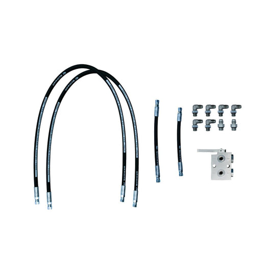 Dump Trailer Conversion Kit for Single 10K Atlas Trailer Jack - 48 Inch Hoses