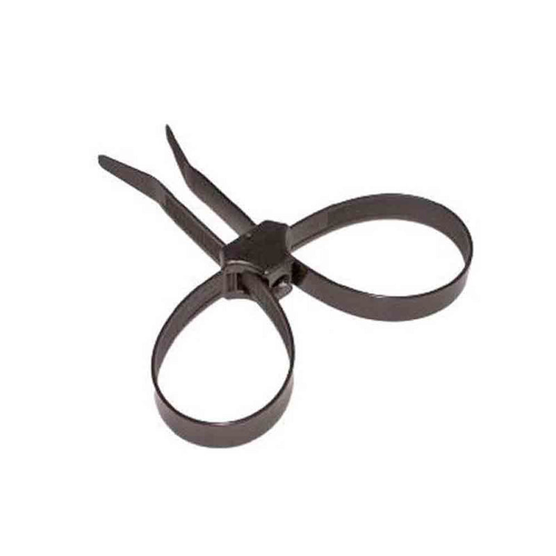 Load image into Gallery viewer, Dual Clamp Releasable Cable Ties - 19&quot; x 1/2&quot; - 10-Pack, Black
