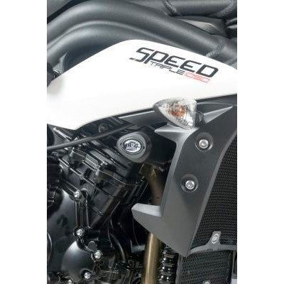 Load image into Gallery viewer, R&amp;G Racing Black Aero Style Crash Protection Bobbins For 2011-2012 Triumph Speed Triple
