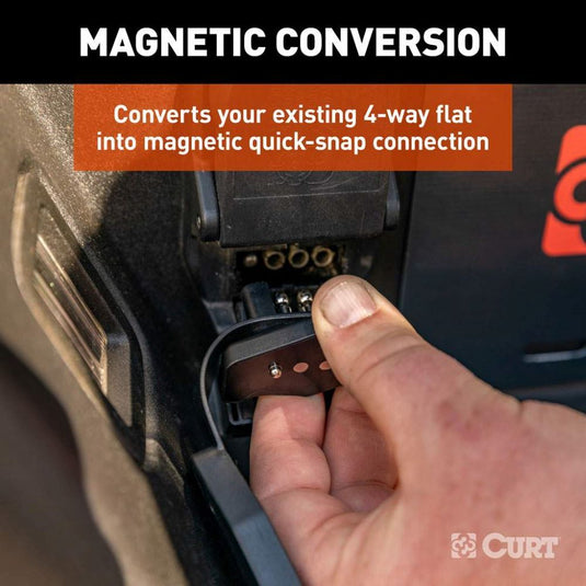 4-Way Flat Magnetic Trailer Harness Connector Adapter