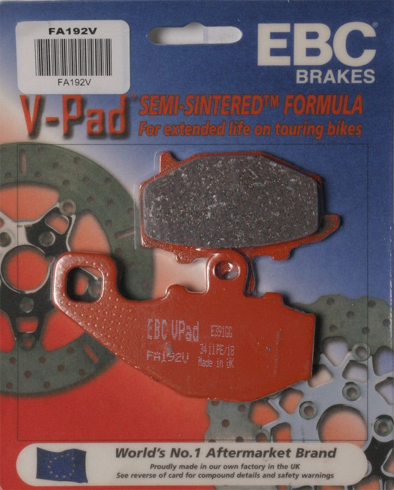 Load image into Gallery viewer, EBC 1 Pair V-Pad Semi-Sintered Touring Brake Pads MPN FA192V
