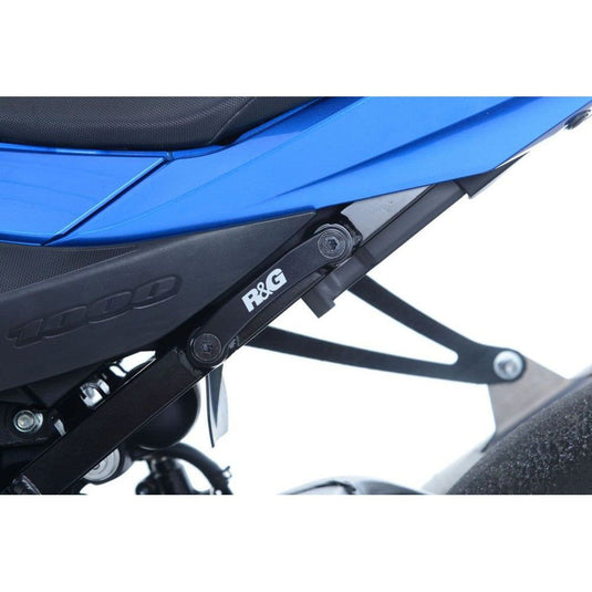 R&G Racing Black Footrest Delete Blanking Plates For 2013-2017 Kawasaki Ninja 250