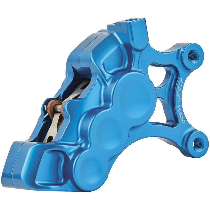 Load image into Gallery viewer, Arlen Ness Blue 14" Right 6 Piston Differential Bore Brake Caliper 02-203
