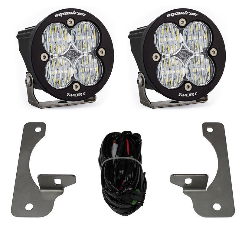 Load image into Gallery viewer, Baja Designs Fog Pocket Light Kit Squadron-R Sport Series Wide Cornering Pattern Clear Lens 587523
