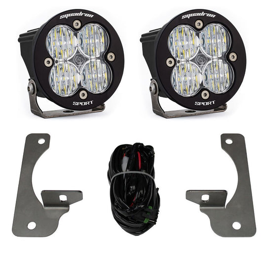 Baja Designs Fog Pocket Light Kit Squadron-R Sport Series Wide Cornering Pattern Clear Lens 587523