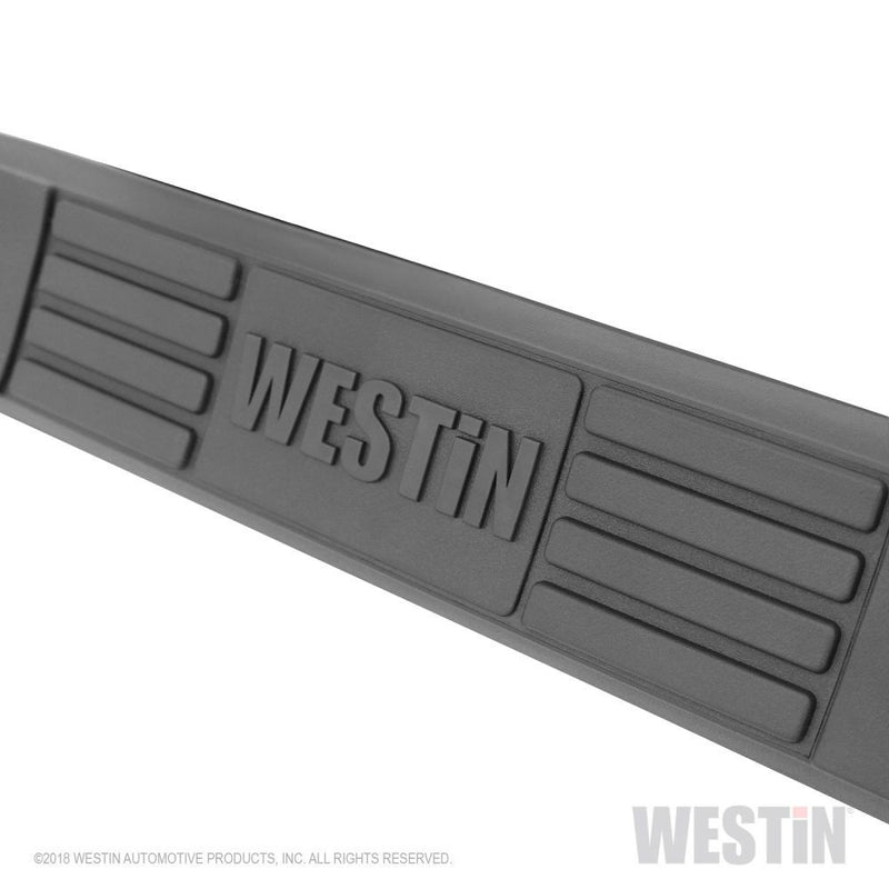 Load image into Gallery viewer, Westin E-Series 3 Inch Round Nerf Bars, Dual Step Pad - Black Powder Coat Steel fits 1999-2016 Ford F-250SD/F-350SD Crew Cab and 2008-2016 F-450SD Crew Cab Models
