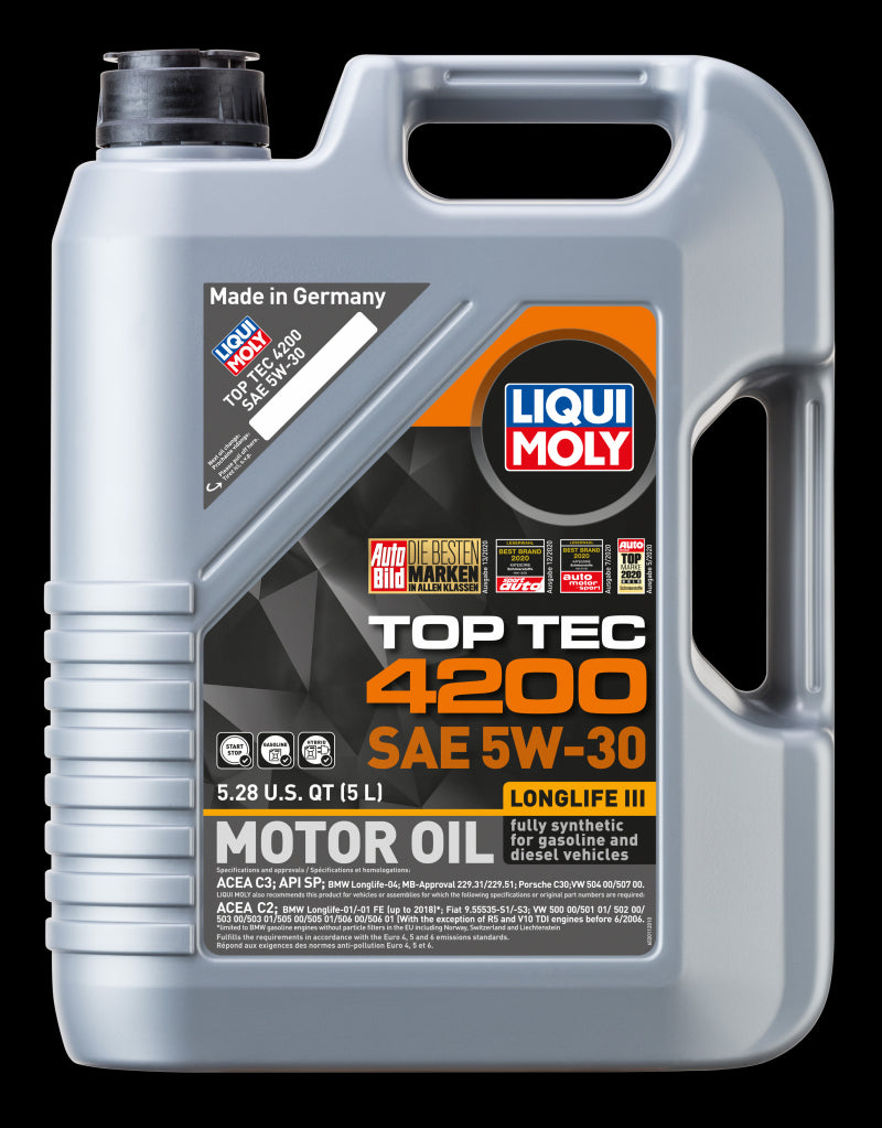 Load image into Gallery viewer, Liqui Moly 5L Top Tec 4200 New Generation SAE 5W30 Motor Oil 2011
