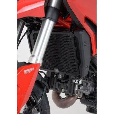 Load image into Gallery viewer, R&amp;G Racing Black Aluminum Radiator Guard For 2013-2014 Ducati Hypermotard
