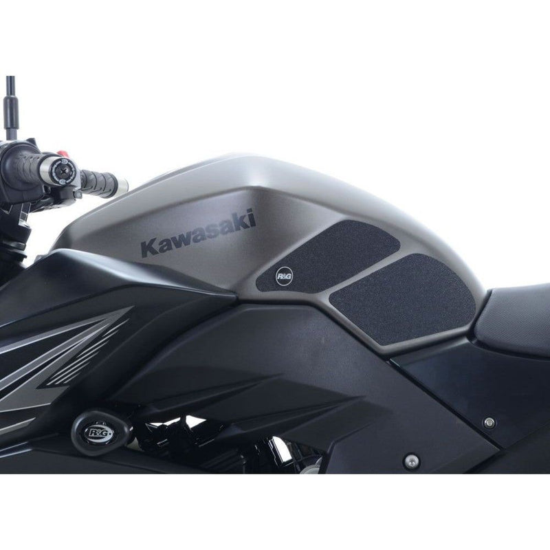 Load image into Gallery viewer, R&amp;G Racing Black Tank Traction Grip Kit For 2014-2017 Kawasaki Ninja 250SL
