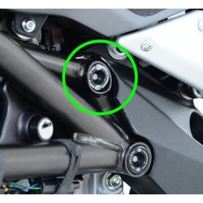 R&G Racing Black Upper Trellis Frame Plug For 2013-2016 MV Agusta Brutale 675