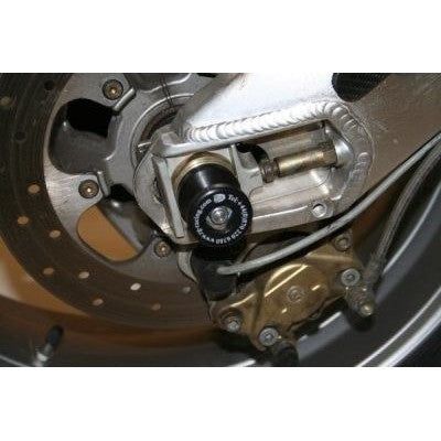 Load image into Gallery viewer, R&amp;G Racing Black Spindle Sliders For 2003-2010 Benelli Tornado Tre 900Novecento
